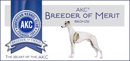 Proud to be an AKC Breeder of Merit.
